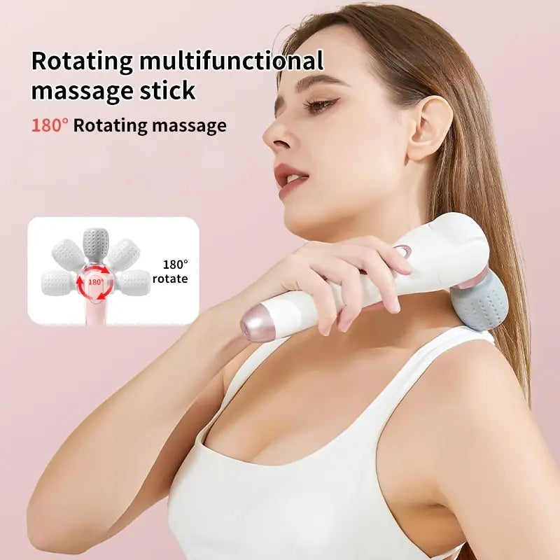 180° Foldable Body Massager – Rechargeable Handheld Massage Wand for Head-to-Toe Relaxation